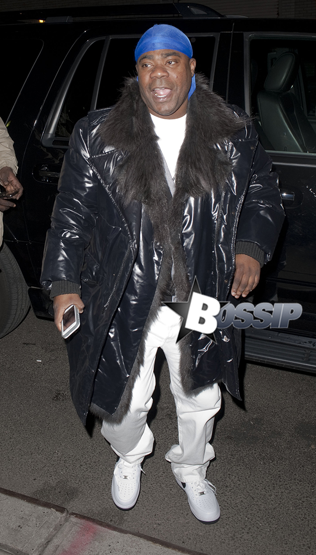 Tracy Morgan arriving at the 'Late Show with David Letterman' in New York City