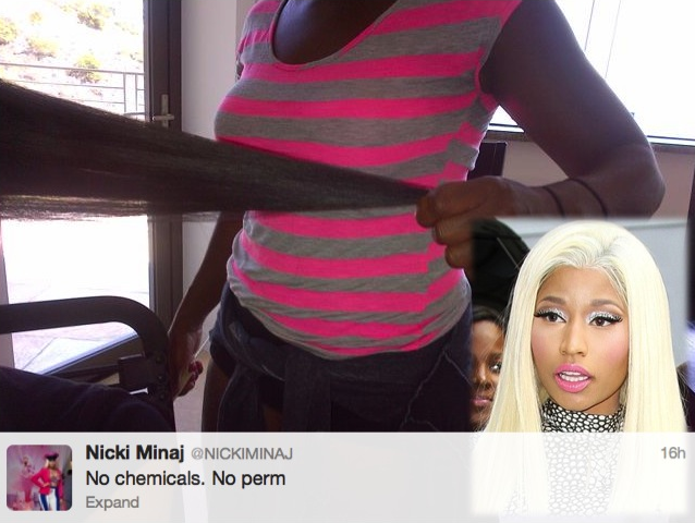 Nicki-Minaj-Tweets-Photo-of-Natural-Hair