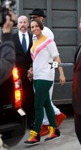 Alicia Keys and Swizz Beatz leave Nordstrom after promoting her shoe line at the Grove in Hollywood, CA.