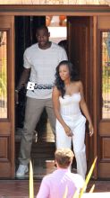 Newlyweds LeBron James and Savannah Brinson seen leaving the Grand Del Mar Hotel after getting married yesterday in San Diego, California on September 15, 2013.