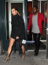 Kim and Kanye head to the Madison Square Garden for Kanye's concert