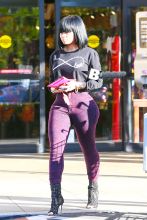 Blac Chyna wears some extremely form fitting jeans while grocery shopping in Calabasas.