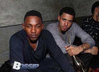 J. Cole Kendrick Lamar Look High At Afterparty