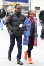 Chris Rock and his daughter Lola Simone arrive at Madison Square Garden to watch a special crosstown rivalry between the New York Knicks and the Brooklyn Nets. The 48-year-old comedian and his daughter bundled up in down coats as they walked to the game on a chilly Martin Luther King Day holiday.