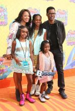 Chris Rock with wife and family