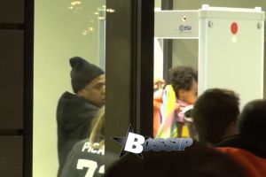 Beyonce with husband Jay-Z and their daughter Blue Ivy leaving from Cologne/Bonn Airport after performing at her only german concert