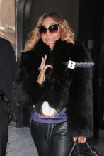 Singer Ashanti spotted leaving the Fox News in New York City. New York, New York - Tuesday April 1, 2014.