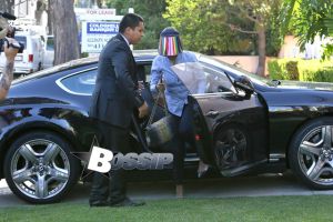 Vanessa Stiviano, the woman accused of leaking racist rants by the owner of the Clippers, Donald Sterling, gets bombarded by the media in West Hollywood this afternoon. Sterling scolded Stiviano for publicly associating with African Americans and is also involved in a legal battle with his wife of 50 years, Rochelle Sterling. Rochelle is reportedly suing for the return of a $1.8 million duplex, a Ferrari, a Range Rover and two Bentleys that she says her husband bought for Stiviano.