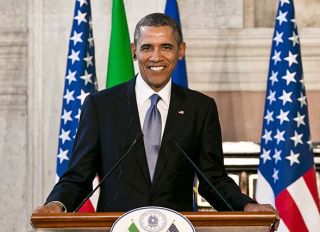 President Barack Obama In Rome