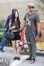 Terrence Howard seen walking with his wife Miranda in New York City.
