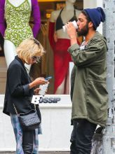 'Divergent' actress Zoe Kravitz and her boyfriend Noah Becker are seen holding hands while out and about in New York City,