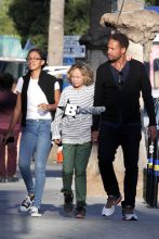 Gary Dourdan took his son Lyric and daughter Nyla to dinner at Gjelina restaurant before their trip to Paris.