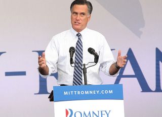 Presidential candidate Mitt Romney