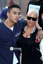 Amber Rose and Quincy Kickball game