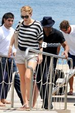 Chiwetel Ejiofor and his girlfriend Sari Mercer arrive in Ischia for the Ischia Global Fest. The couple walked hand-in-hand and posed for pictures together before making their way in to their hotel.