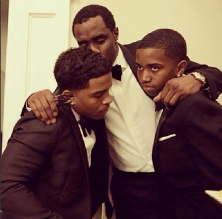 P Diddy and sons Christian and Justin