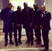 Osi Umenyiora Thomas Jones Amar'e Stoudemire