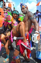 VH1 "Hit The Floor" Star Robert C. Riley enjoying Kadooment day in Barbados.