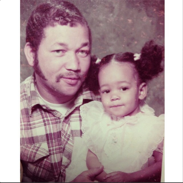 Monica Brown and her dad