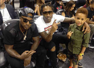 Emily B and Fabolous' son Johan aka Joso attends Dad's charity game