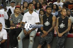 Celebrities ball at Power 106 All Star Game, including Chris Brown, Trey Songz, The Game, Tyga and more.