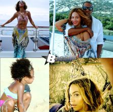 Beyonce vacation collage