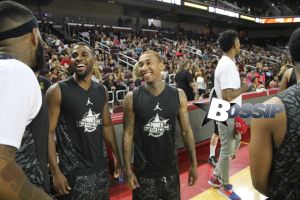Celebrities ball at Power 106 All Star Game, including Chris Brown, Trey Songz, The Game, Tyga and more.