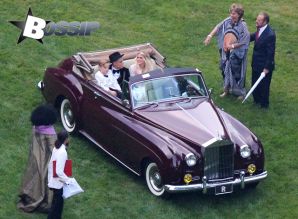 Singer Ashlee Simpson marries Evan Ross at an intimate ceremony at the home of Evan's mother Diana Ross in Greenwich, Connecticut on August 30, 2014. Attending the wedding were Ashlee's family, father Joe Simpson, sister Jessica Simpson, Eric Johnson and their kids Maxwell and Ace. Ashlee's son Bronx Wentz enjoyed his ride in a classic limo after the ceremony. Evan's half-sister Tracee Ellis Ross and Simpson family friends Donald Faison and his wife CaCee Cobb were also in attendance.