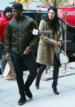 British singer Jessie J is spotted returning to her New York City, New York hotel with her boyfriend Luke James on November 18, 2014. Jessie J is in town promoting her new material as well as her upcoming performance at the American Music Awards on November 23.