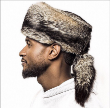 Usher davy crockett hat