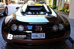 Beverly Hills, CA - Wiz Khalifa's New Personalized Bugatti Veyron EB 16.4 made of brown carbon fiber. Finished with all the bells and whistles this ride is super pimped out.
