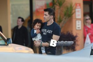 Halle Berry visits the chiropractor after suffering a tiny accident recently, when she swiped a yellow pole while trying to find a parking spot. The actress was accompanied by her husband, Olivier Martinez and their adorable son, Maceo. After Halle's finished up at the chiropractor's, the family-of-three went shopping at Michaels.