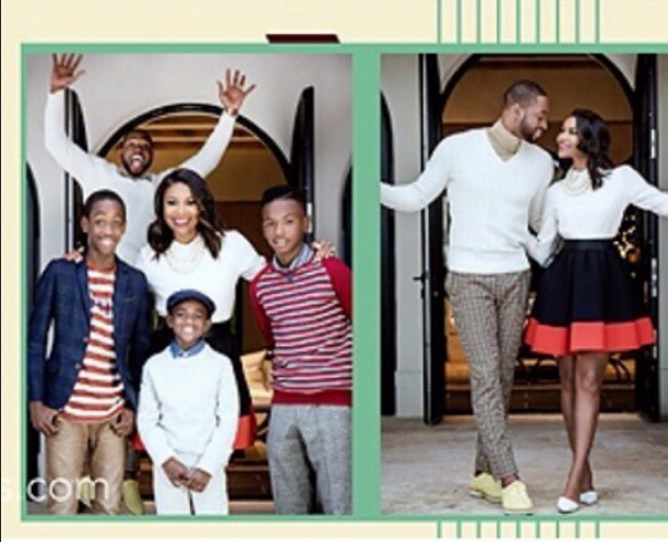 Dwyane Wade and Gabrielle Union share family holiday shoot