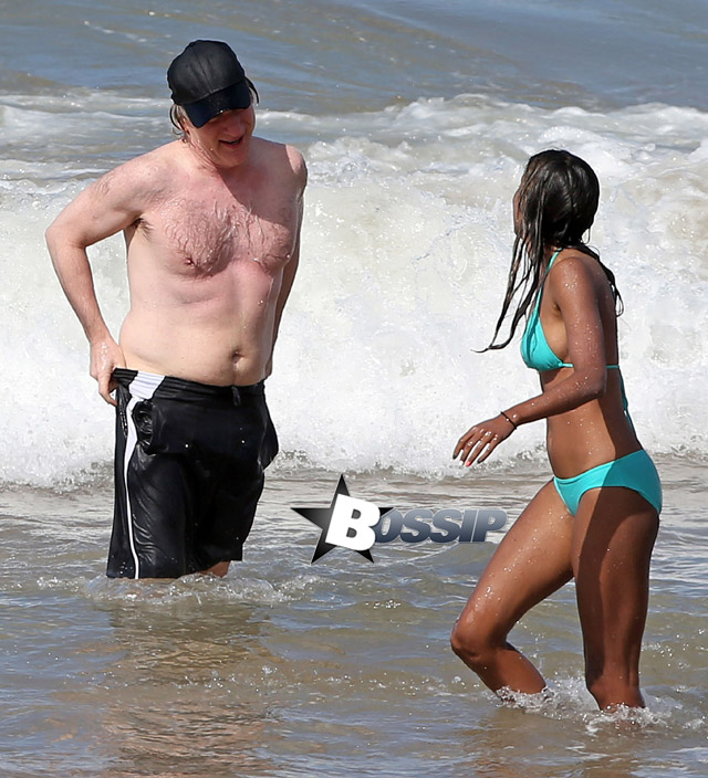 Bill Maher On Beach Vacation In Hawaii With Girlfriend Anjulie Persaud