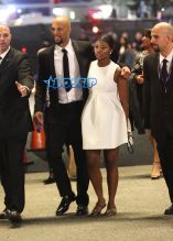 Common enjoys Grammy Awards night with daughter Omoye Assata Lynn at the Staples Center in Downtown, Los Angeles.