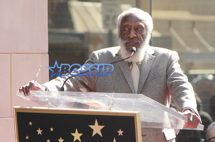 Dick Gregory honored on the Hollywood Walk of Fame
