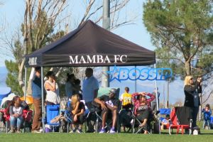 Lakers star Kobe Bryant spent Valentine's weekend with family watching his daughter Natalia Diamante play soccer.