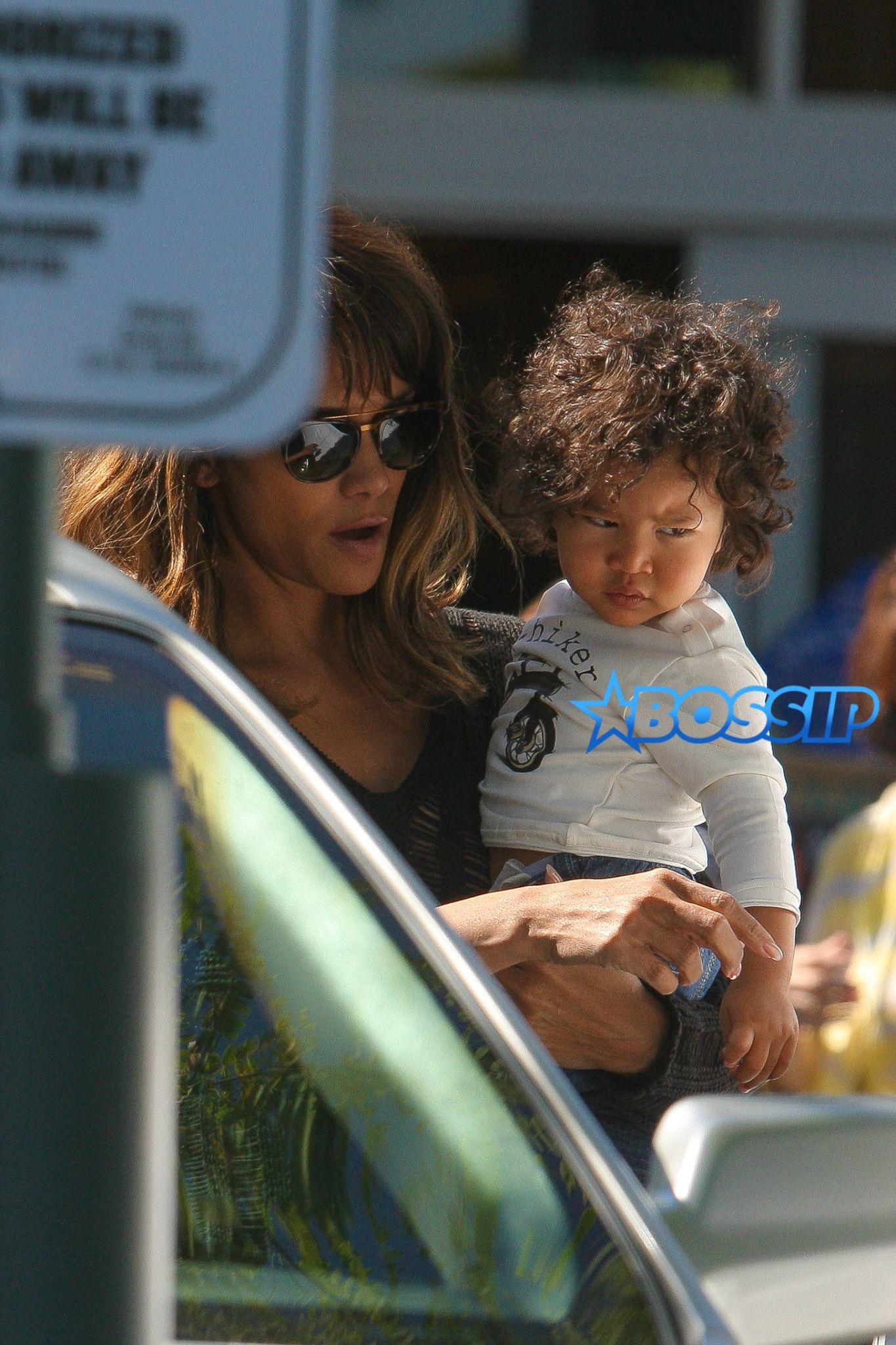 Halle Berry Spotted With Her Son Maceo