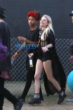 Actor, Jayden Smith, got into touch with his feminine side at Coachella Music Festival when he was spotted wearing a red flower headband. y AKM-GSI April 19, 2015