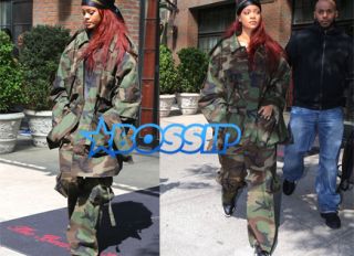 Rihanna camouflage NYC durag