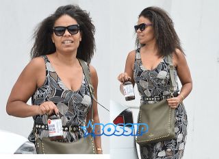 Sanaa Lathan without makeup beverly hills hair wild