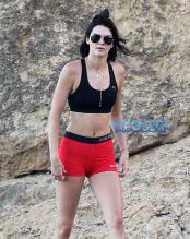 Kendall Jenner Tyga Hikes with Kylie Jenner in St. Barts