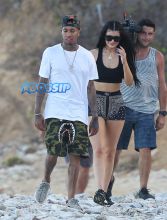 Tyga Hikes with Kylie Jenner in St. Barts