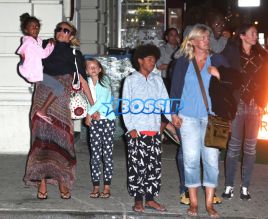 Heidi Klum Seal Kids Henry Johan Leni Lou Nobu NYC