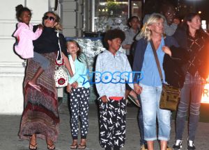 Heidi Klum Seal Kids Henry Johan Leni Lou Nobu NYC