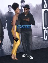 World Premiere of Straight Outta Compton Teyonah Parrish Wesley Snipes