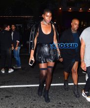 spl EJ Johnson outrageous outfits for nights Out in NYC at 1Oak and