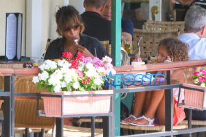 Halle Berry Sunset Plaza Lunch Nahla Aubry Maceo Martinez Wedding Band AKM-GSI