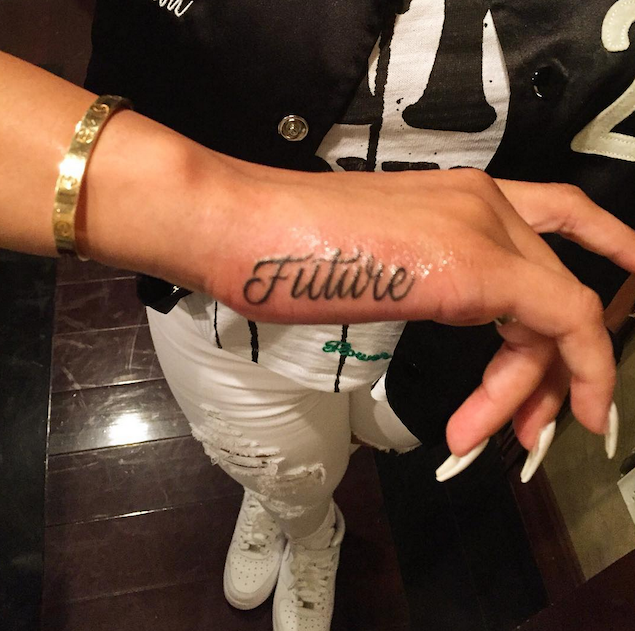 Blac Chyna gets Future's name tattooed on her