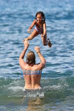 AKM-GSI Halle Berry’s daughter Nahla spends time in Hawaii with father Gabriel Aubry and son Maceo spends time with father Olivier Martinez in L.A.